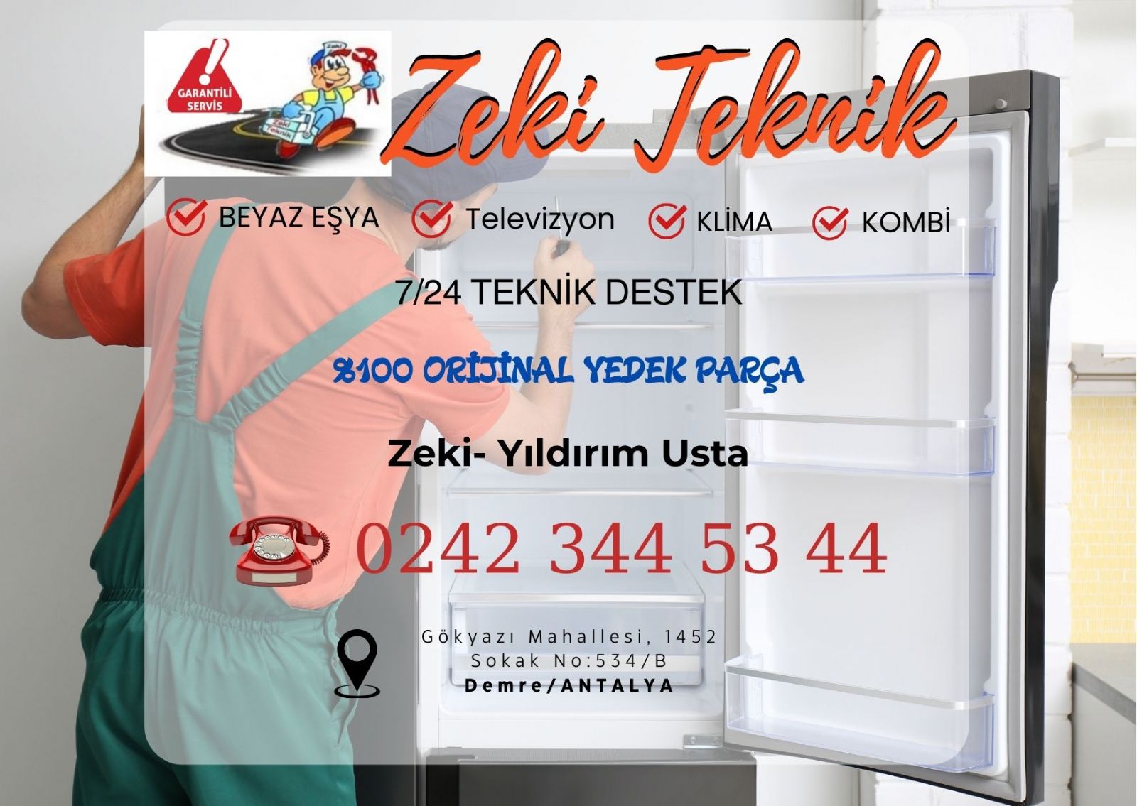 Demre Buzdolabı Servisi